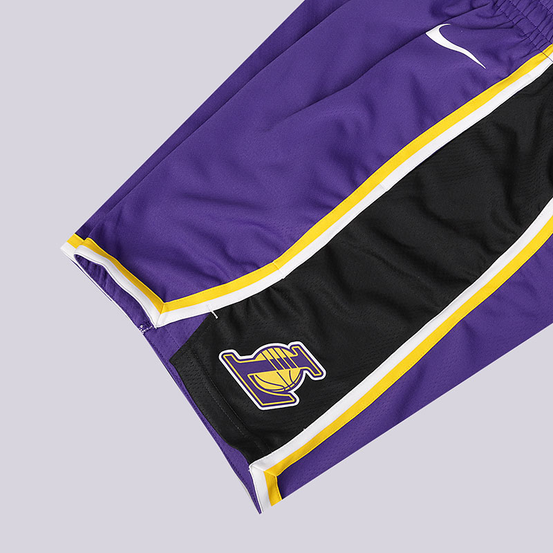 мужские фиолетовые шорты Nike Los Angeles Lakers Shorts AJ5615-504 - цена, описание, фото 3